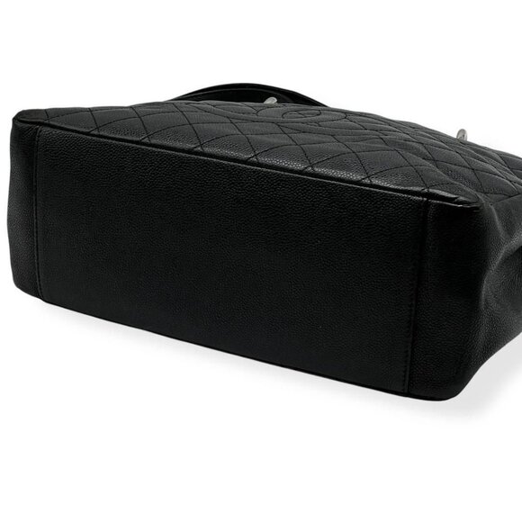 CHANEL GST Caviar Grand Shopping Tote Quilted Chain Shoulder Bag Purse - Picture 8 of 16